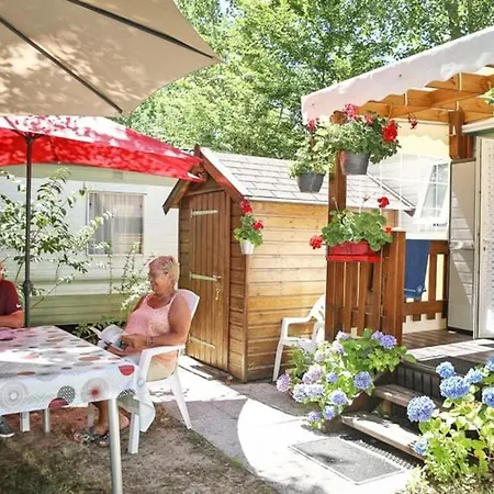 キャンプ場 Mobil-home Confortable Avec Terrasse - Api-1-52-451